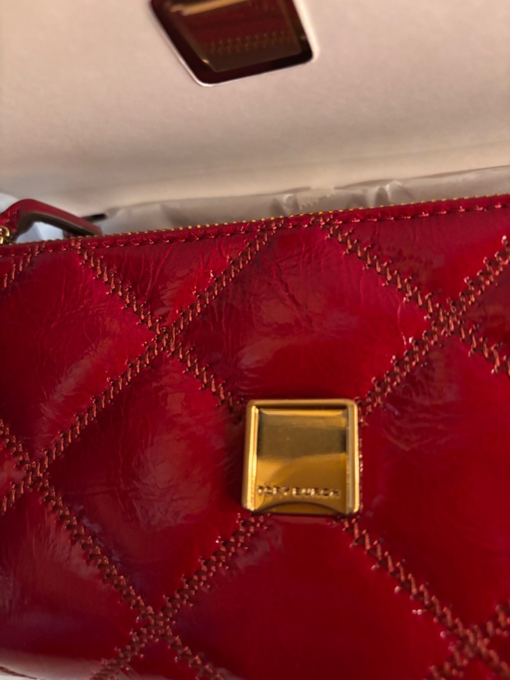 Tory Burch Willa Shine chain wallet bag in Sorrel NWT - Picture 5 of 7